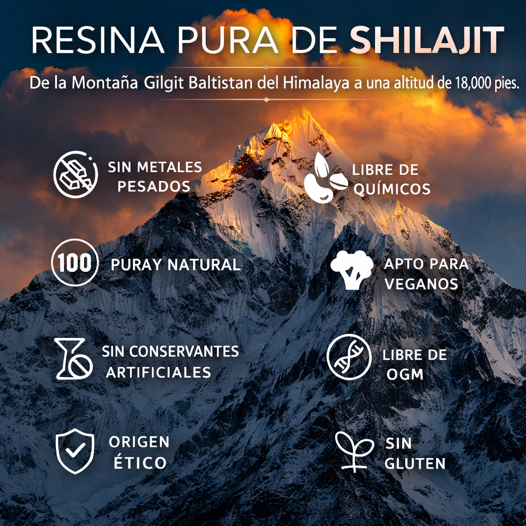 Shilajit Resina Natural | Seleccionada bajo estrictos controles de calidad