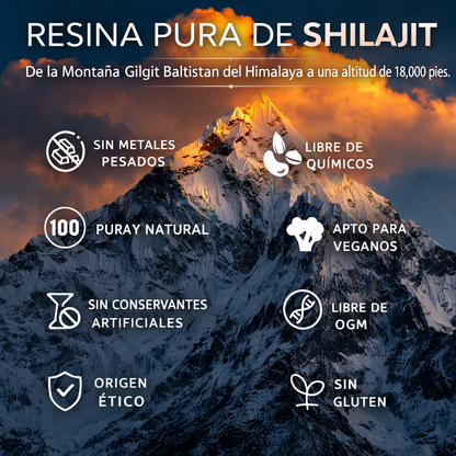 Shilajit Resina Natural | Seleccionada bajo estrictos controles de calidad